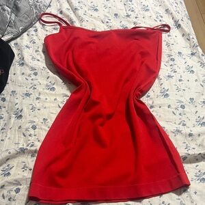 Red Spaghetti Strap tank top